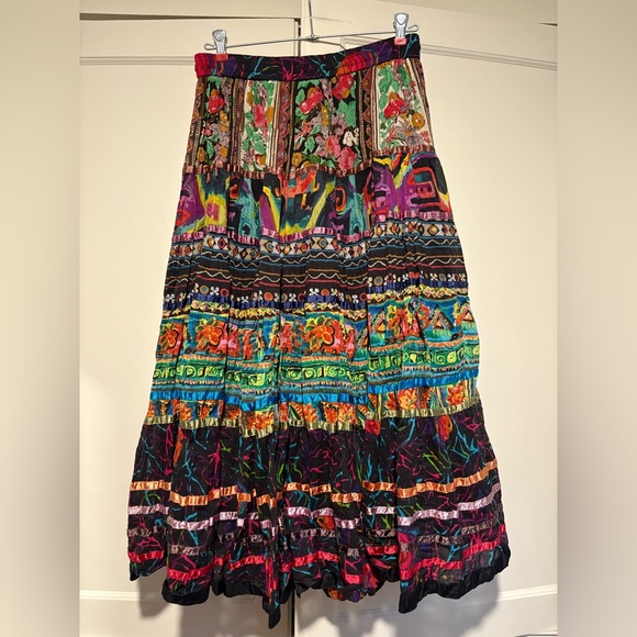 Travel Smith Colorful Embellished Maxi Skirt - Picture 2 of 4